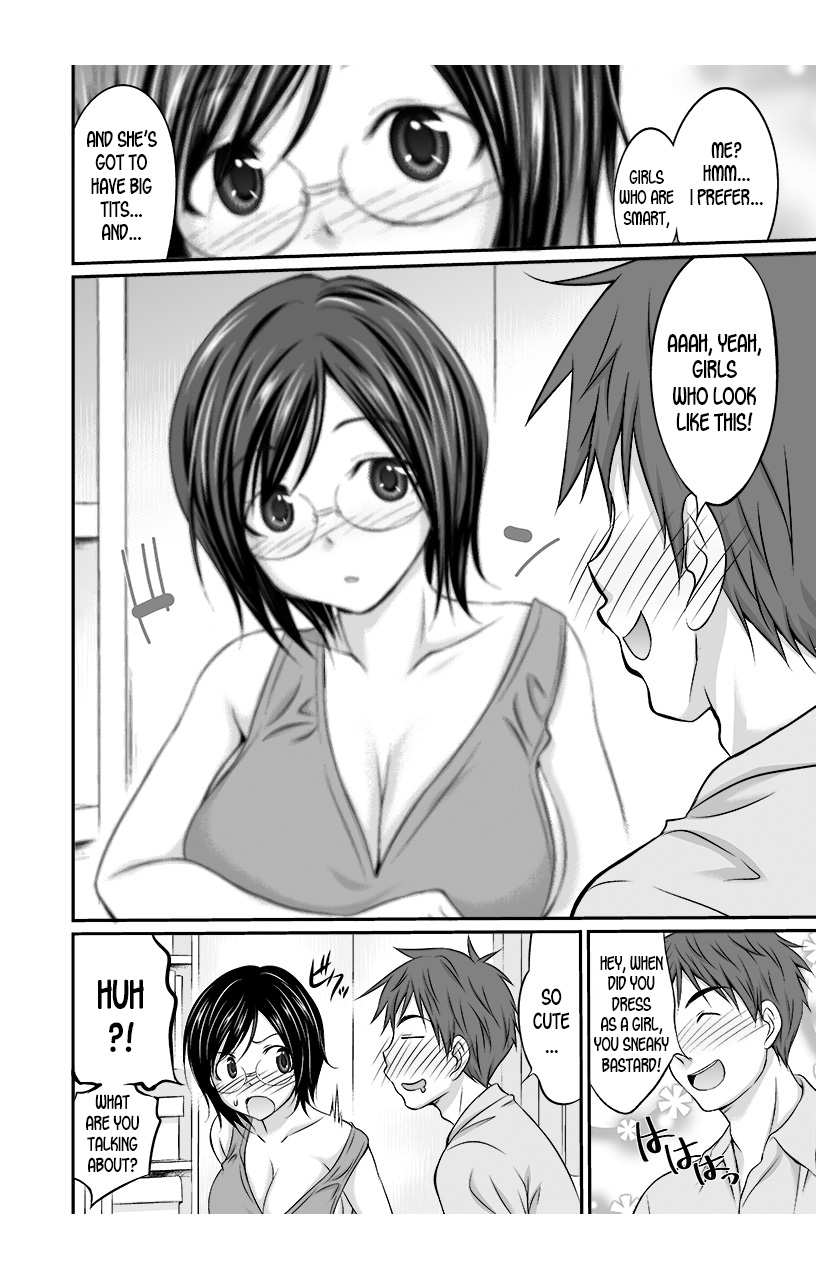 [Abe Tsukumo, Shin] Nyotaika Taku Nomide Soko, Irecha damee! -Ore to Nyotaika Senpai to Futanari Ane no Kuro Majutsu- 1 [English] [desudesu] - Page 6