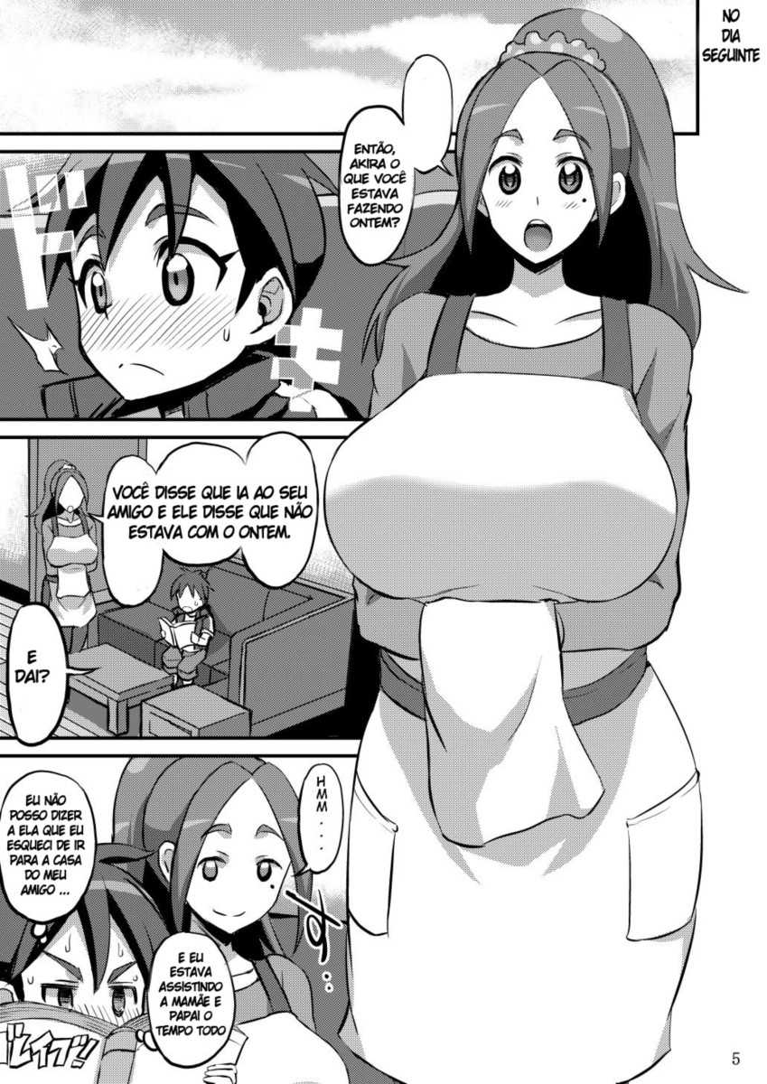 [GOD Ryokutya (Bu-chan)] Papa ni wa Naisho yo? | Don't Tell Dad OK! (Brave Beats) [Portuguese-BR] [Digital] - Page 4
