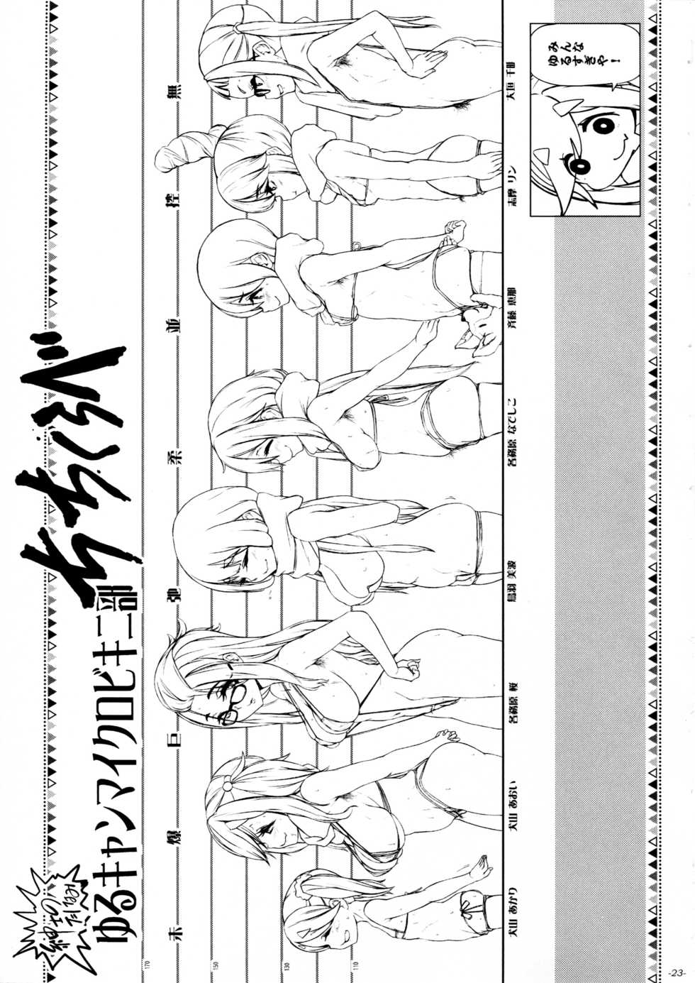 (COMIC1☆13) [Sekai Kakumei Club (Ozawa Reido)] Oppai mo Shimo no Hou mo Yurusugiru Inuyama Aoi-chan (Yuru Camp) - Page 24