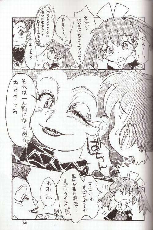 (CR23) [Sankesshuu (Sanzui)] Hadame! (Fushigi Mahou Fun Fun Pharmacy) - Page 34