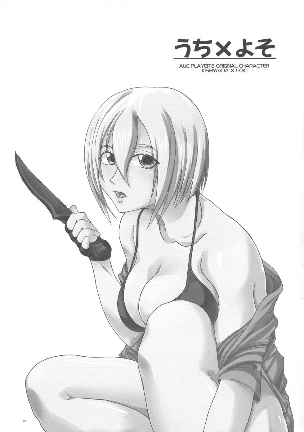 (C95) [Hijouguchi (DARKSIDE-G)] Uchi x Yoso (Eiyuu Chronicle) - Page 3