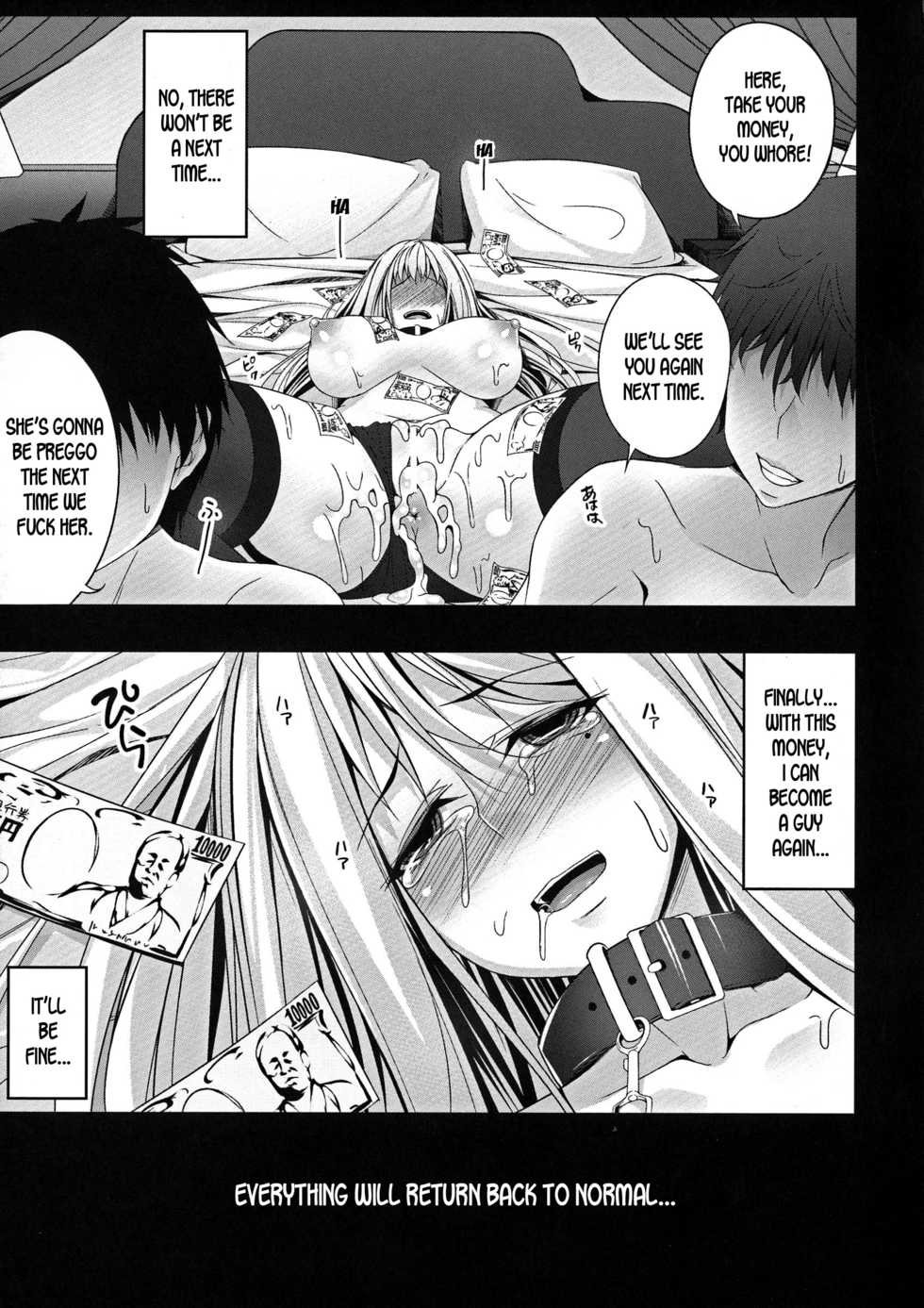 [Kazumu] Josou Sagishi no Junan | The Suffering of a Cross-dressing Scammer (Ochite Okasarete Mawasarete) [English] [desudesu] - Page 19