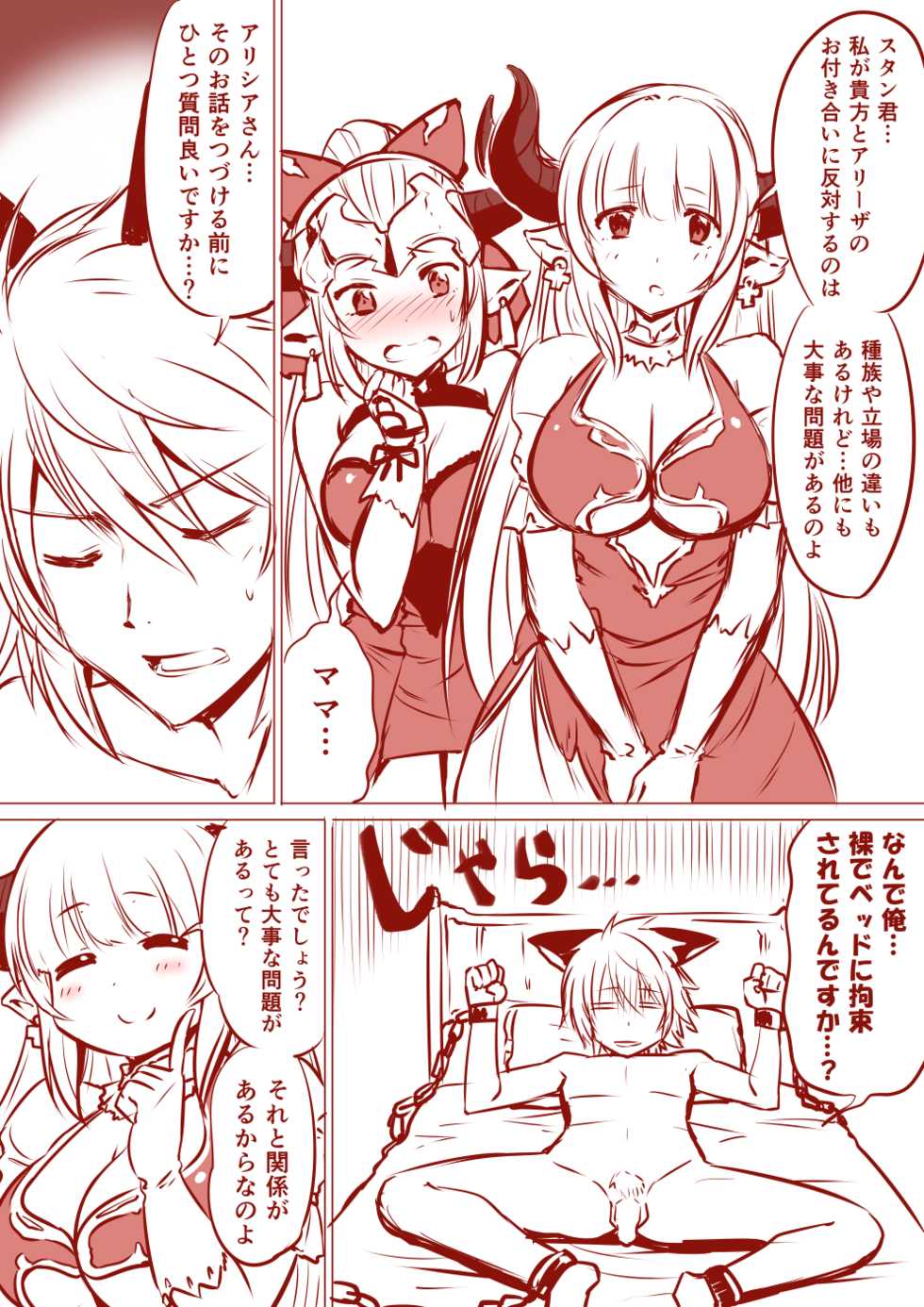 [Minamino Sazan] Alicia-san to Aliza-chan no Stan-kun Sakusei Manga (Granblue Fantasy) - Page 2