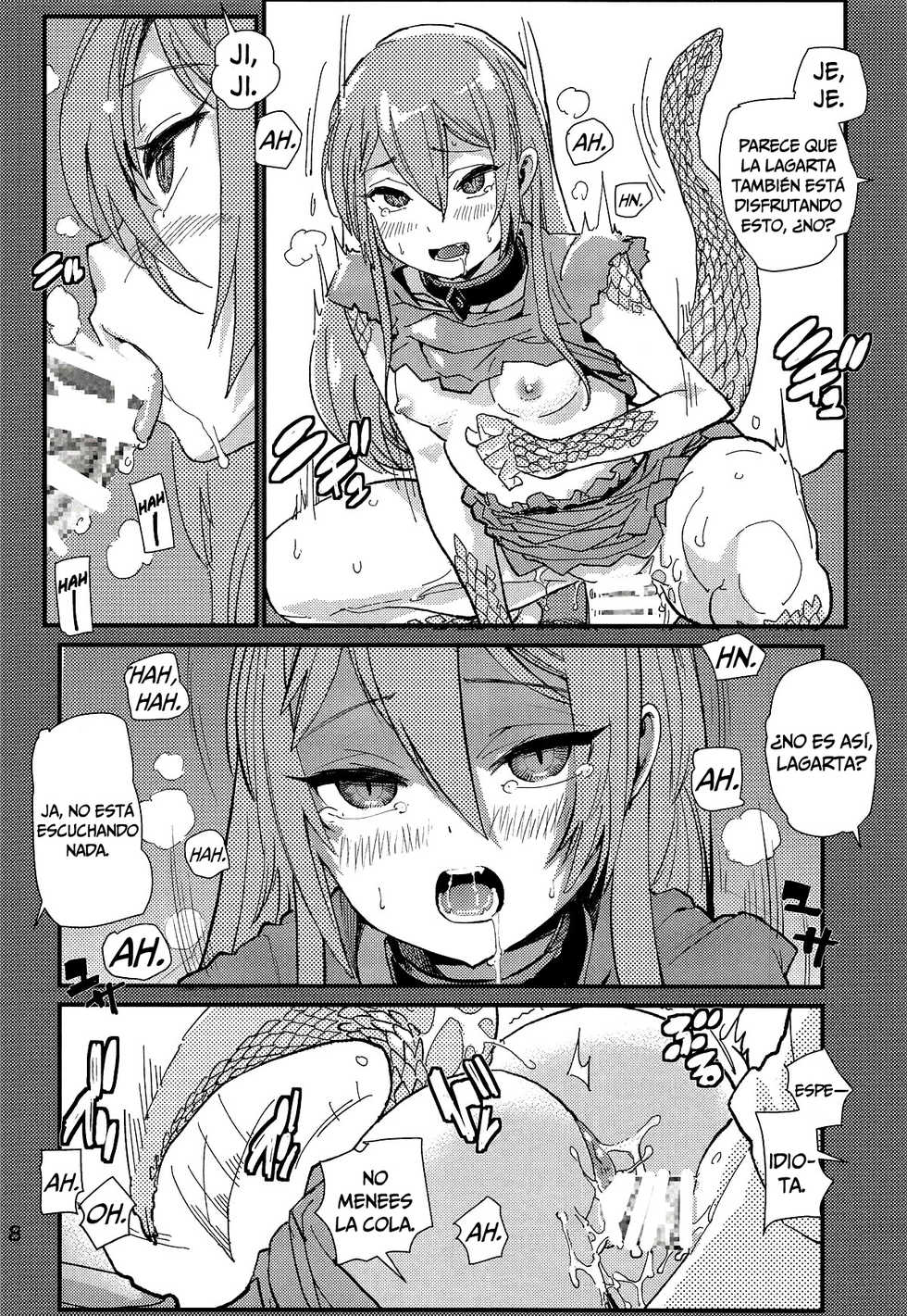 (C94) [Kanikieru (Tomoe Tenbu)] Tokage no Shippo no Sayokyoku (Death March kara Hajimaru Isekai Kyousoukyoku) [Spanish] =Mr.MPD= - Page 8