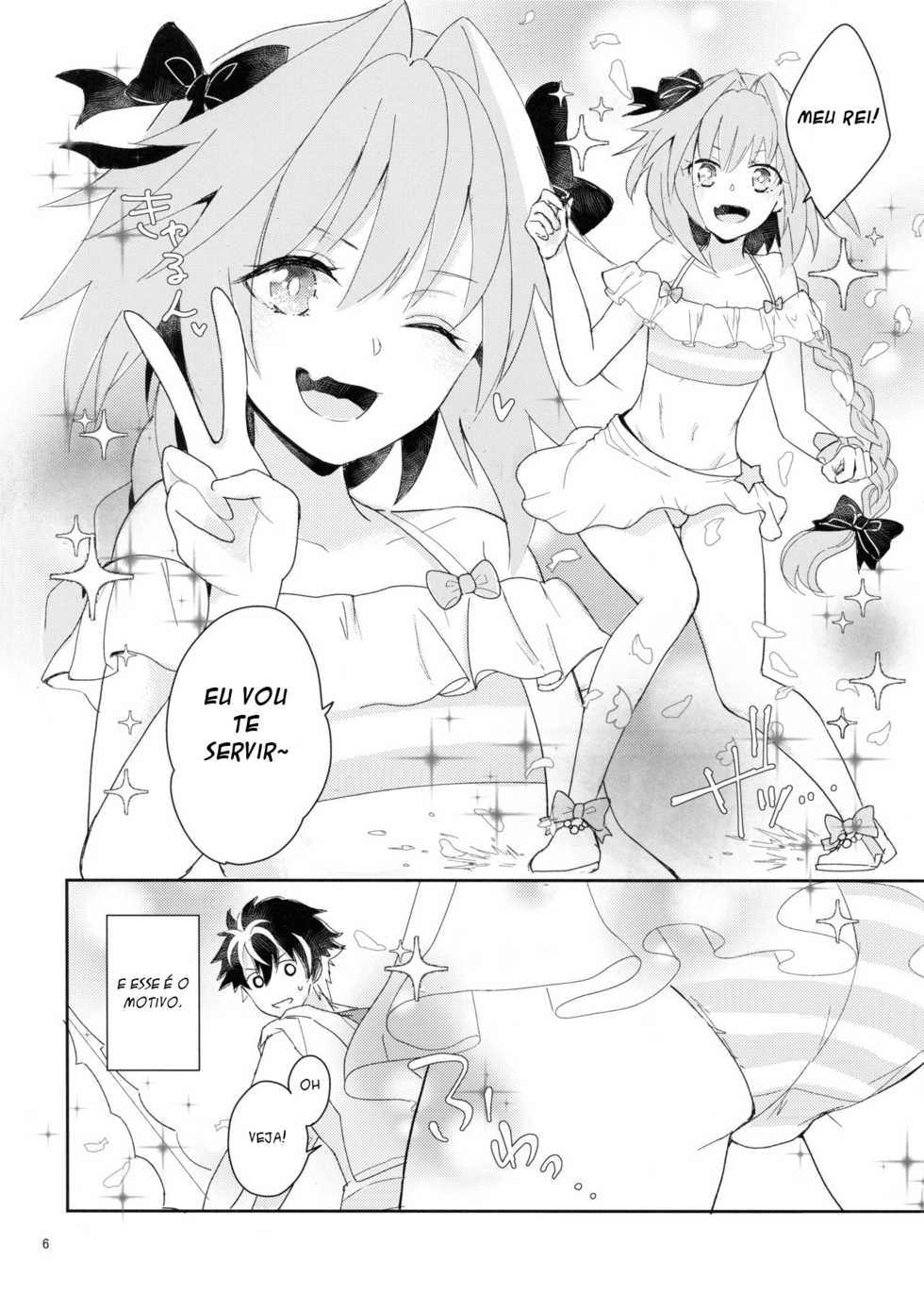 (C95) [kirscherise (Yoshiizumi Hana)] Kirafuri Swimsuit (Fate/Extella Link) [Portuguese-BR] [ascy004] - Page 5
