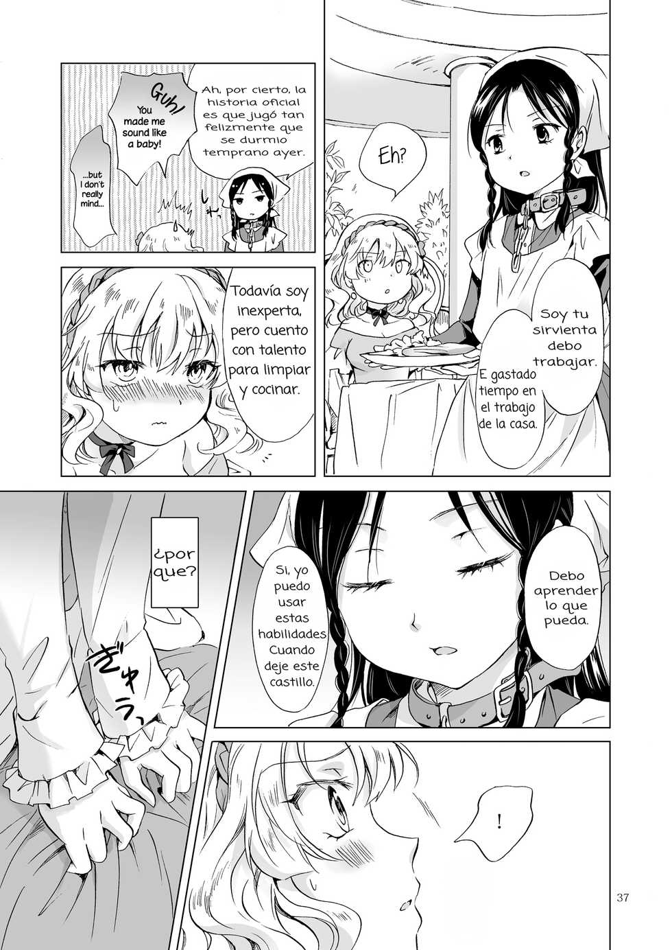 [peachpulsar (Mira)] Hime-sama to Dorei-chan | The Princess and the Slave [Spanish] [Digital] - Page 36