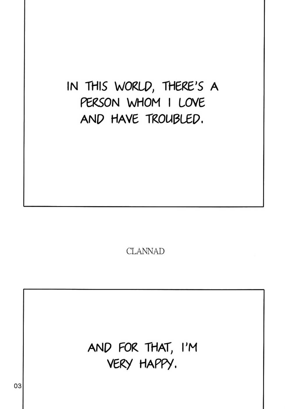 (C66) [UGEMAN (Ugeppa)] Maki Clannad (Clannad) [English] (Comfy Pillow Scans) - Page 2