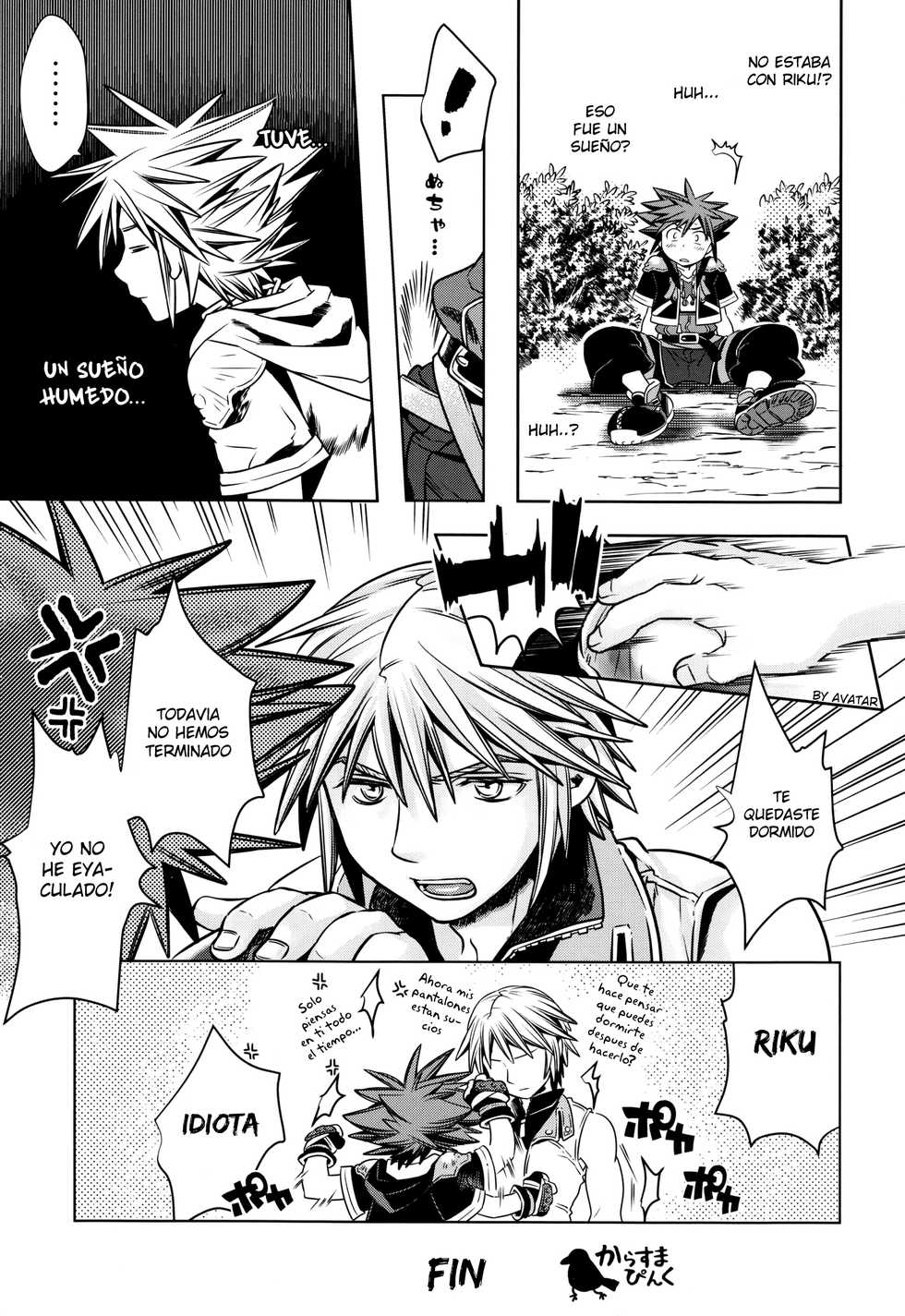 (C87) [Karasuma Pink Higashiiru (Karasuma Pink)] Yume Dakara Suki ni Shite ii nda ze? (Kingdom Hearts) [Spanish] [Avatar-kun] - Page 16