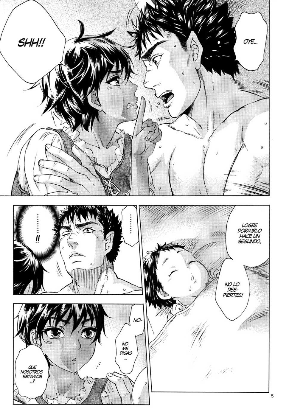 (C82) [Bread & Cake (Kuon Michiyoshi)] Akatsuki wo Matte (Berserk) [Spanish] [Black House] - Page 4