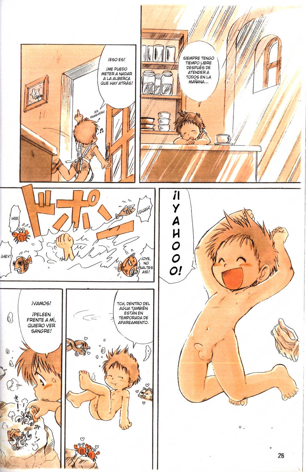 [Sennen Teikoku (Mitsui Jun)] Morita-kun no Kochakan | Casa del Te de Morita-kun (BE-HAPPY) [Spanish] - Page 4