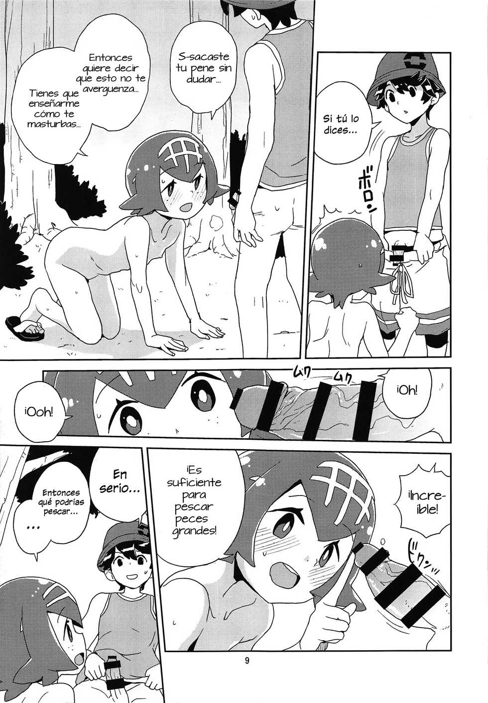 (C95) [Zenra Restaurant (Heriyama)] A! Yasei no Suiren ga Tobidashite Kita! (Pokémon Sun and Moon) [Spanish] [Vlothx] - Page 7