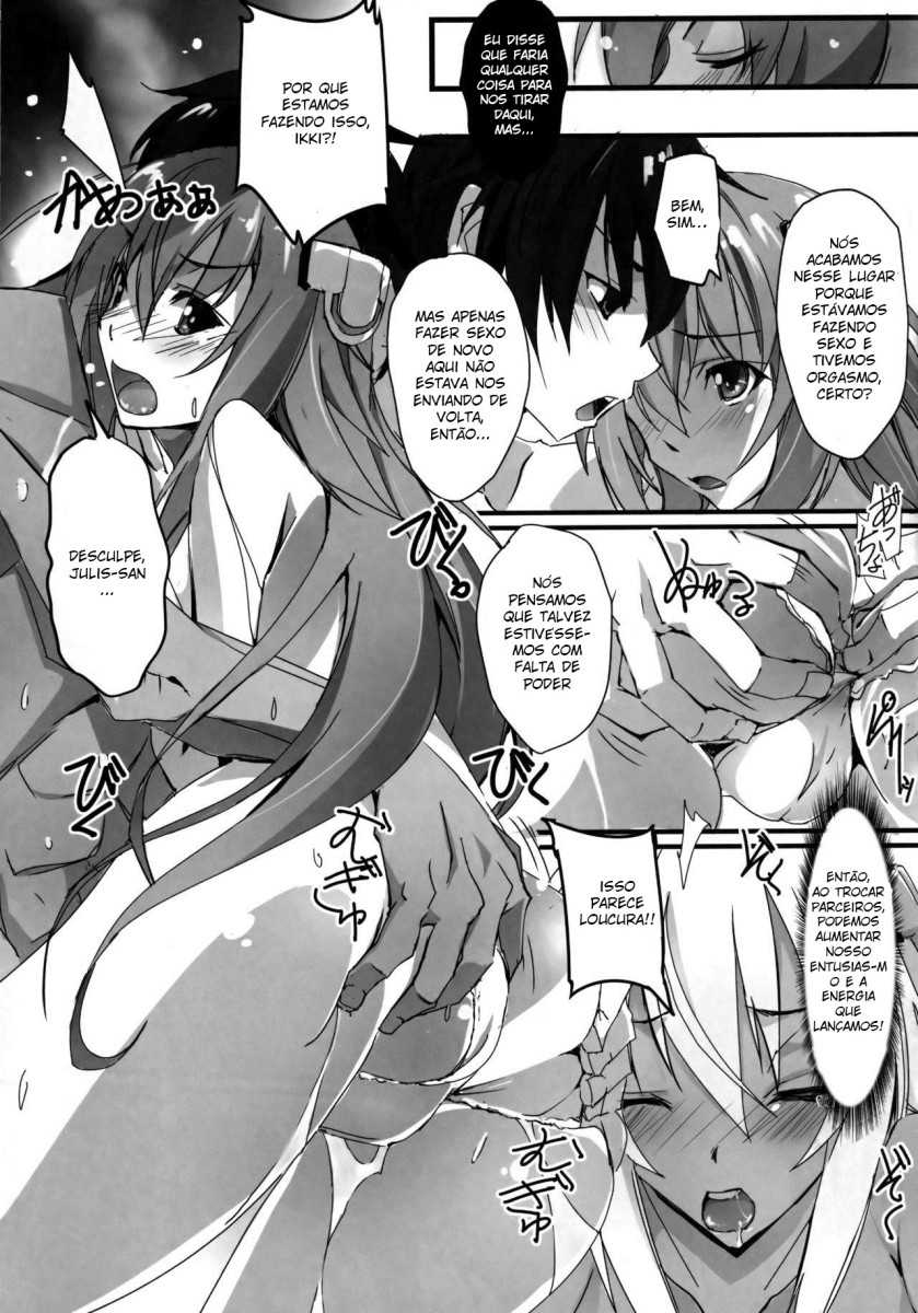 (C89) [Ryu-Seki-Do (Nagare Hyo-go)] HIMEsama SWAP (Rakudai Kishi no Cavalry, Gakusen Toshi Asterisk) [Portuguese-BR] - Page 8