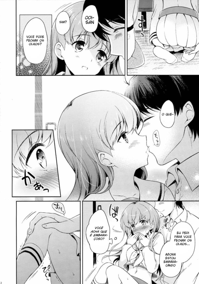 (C88) [Panda ga Ippiki. (Komizu Miko)] Watashi no Sukina Hito | MEU AMADO ALMIRANTE (Kantai Collection -KanColle-) [Portuguese-BR] - Page 12