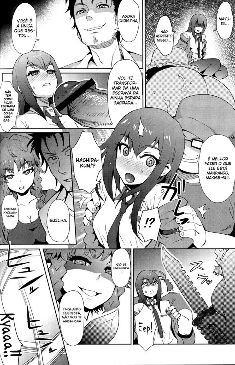 (C81) [Eight Beat (Itou Eight)] Heikou Uchuu no Mad Scientist (STEINS;GATE) [Portuguese-BR] - Page 15