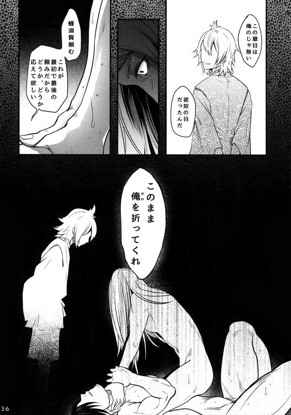 (Senka no Haru Taisai 2017) [XXkorori (Ko Tora)] Warui Ko Dareda (Touken Ranbu) - Page 35