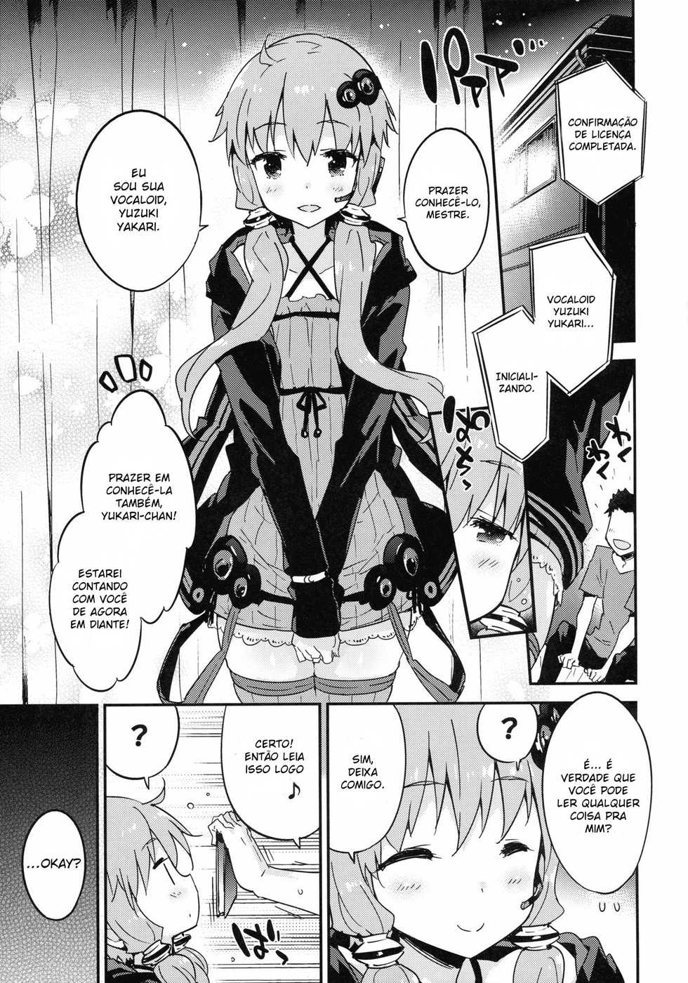 (C89) [Dr.VERMILION (Petenshi)] Voice Eroid + Sex Yuzuki Yukari (VOCALOID) [Portuguese-BR] [Rai Staz] - Page 3