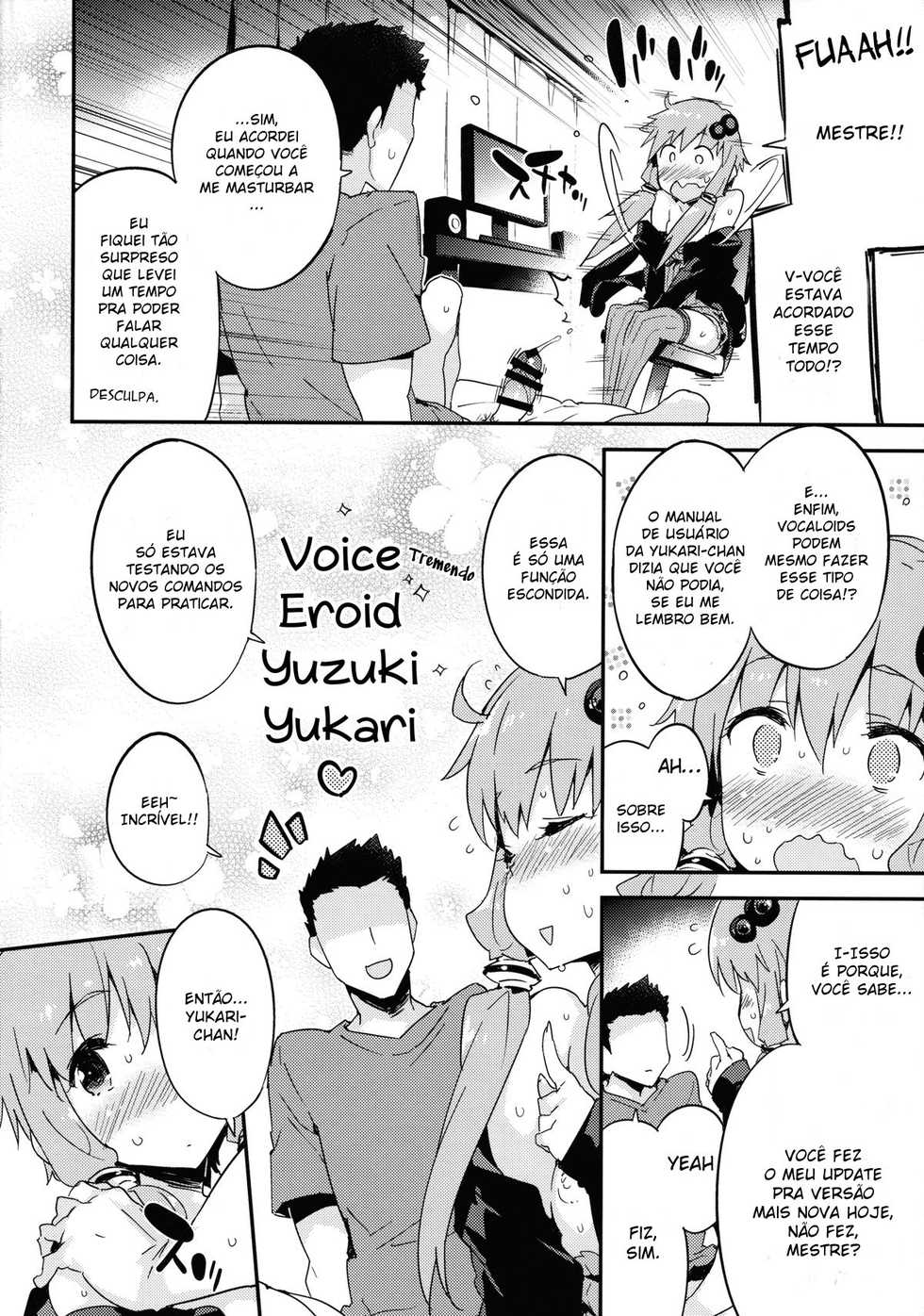 (C89) [Dr.VERMILION (Petenshi)] Voice Eroid + Sex Yuzuki Yukari (VOCALOID) [Portuguese-BR] [Rai Staz] - Page 11