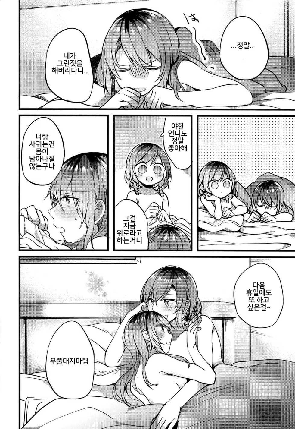(C95) [Hatakewotagayasudake (Mikanuji)] Imouto ga Inai Kyuujitsu (BanG Dream!) [Korean] [백붕이] - Page 19