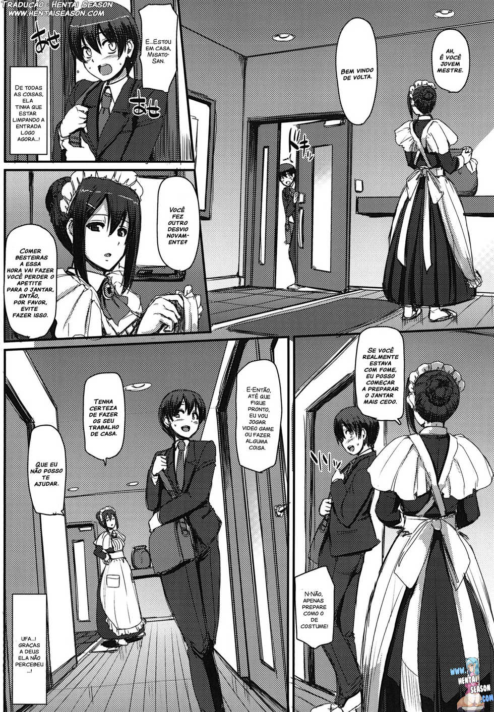[Jinsei Yokosuberi. (Alexi Laiho)] Maid no Oshigoto. | Maid's Work. [Portuguese-BR] [Hentai Season] [Digital] - Page 5