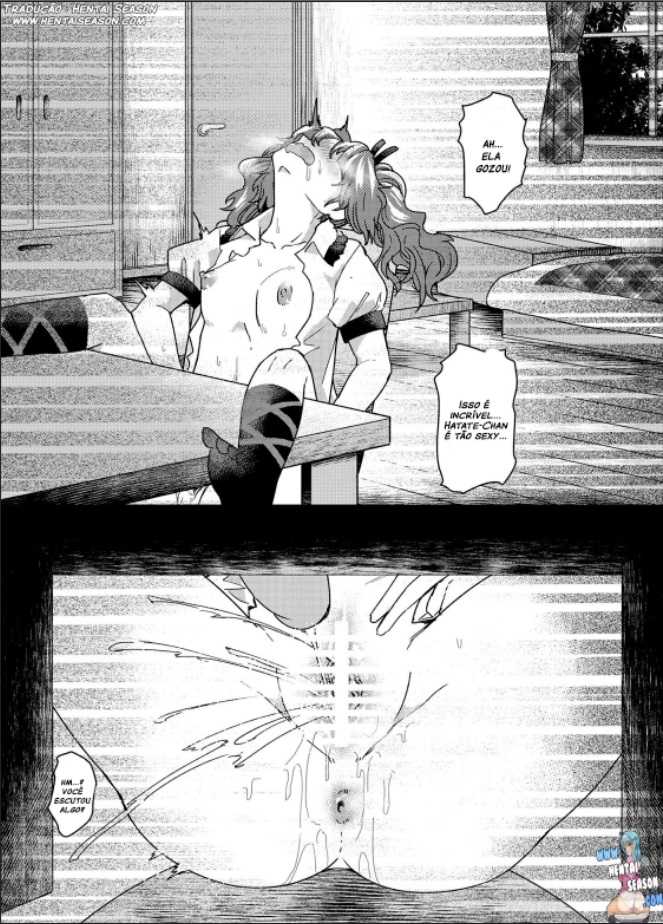 (C89) [Haitokukan (Urin)] Tousatsu! Himekaidou Hatate no Hitori Asobi!! | Secretly filming!! Hatate Himekaidou is playing with herself!! (Touhou Teiten Camera Tousatsu Goudou) (Touhou Project) [Portuguese-BR] [Hentai Season] - Page 10