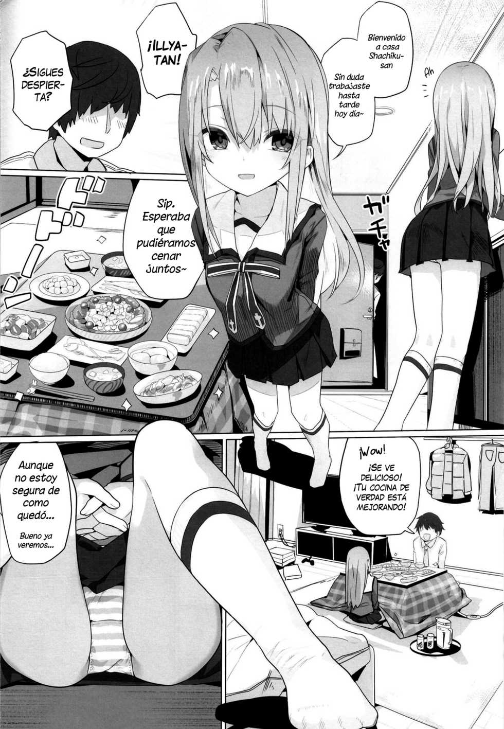 [Illumination. (Ogadenmon)] Ie ni Kaereba Illya ga Iru ya | Cuando voy a casa, Illya está ahí. (Fate/Grand Order) [Spanish] [NekoCreme] [Digital] - Page 4