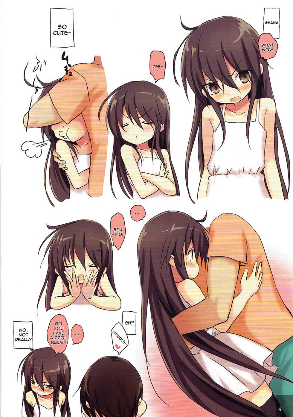 (C92) [KOTSU (KOTSU)] Shana no Kiss de Okita. 3 | Woken up by Shana’s kiss 3 (Shakugan no Shana) [English] [sensualaoi + kazutouwa] - Page 3