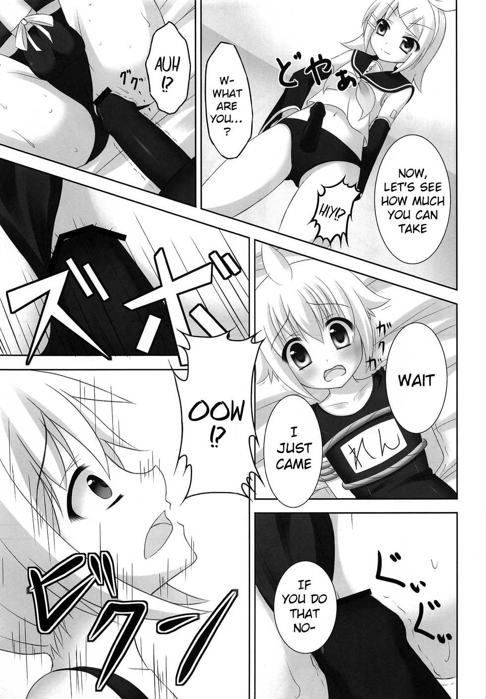 (C82) [Sakurakusa (Akarin)] Oshioki Len kyun | Len-kyun's Punishment (VOCALOID) [English] {Shotachan} - Page 18