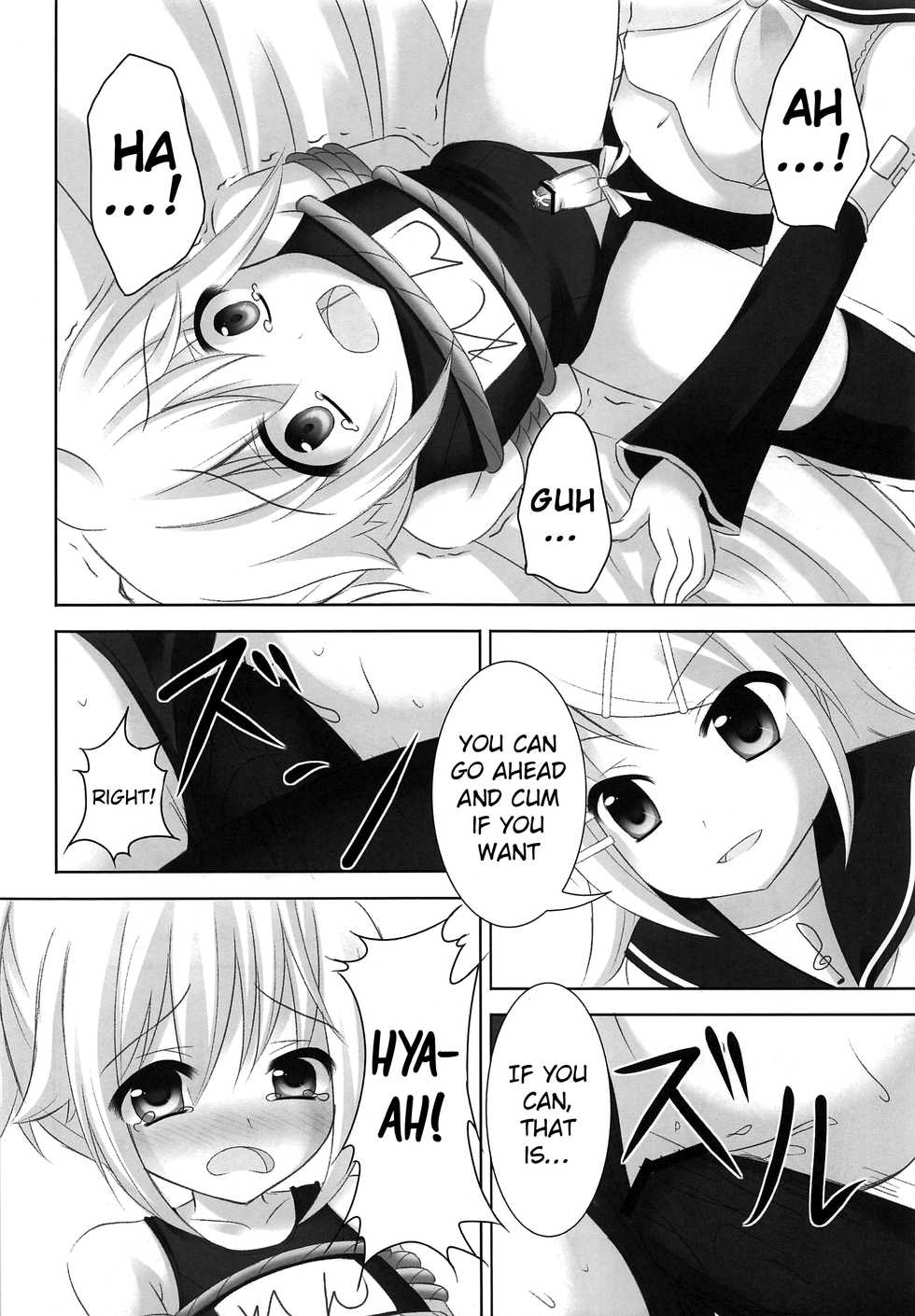 (C82) [Sakurakusa (Akarin)] Oshioki Len kyun | Len-kyun's Punishment (VOCALOID) [English] {Shotachan} - Page 19