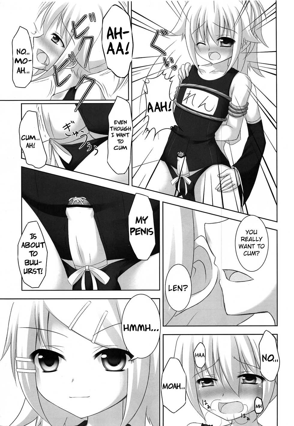 (C82) [Sakurakusa (Akarin)] Oshioki Len kyun | Len-kyun's Punishment (VOCALOID) [English] {Shotachan} - Page 22