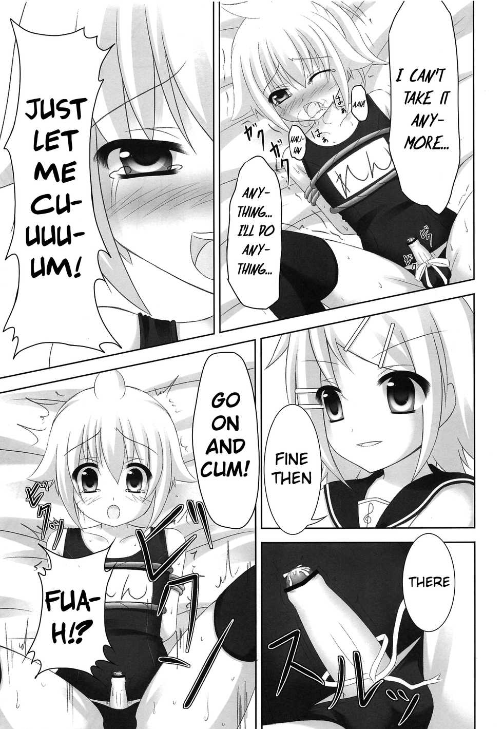 (C82) [Sakurakusa (Akarin)] Oshioki Len kyun | Len-kyun's Punishment (VOCALOID) [English] {Shotachan} - Page 24