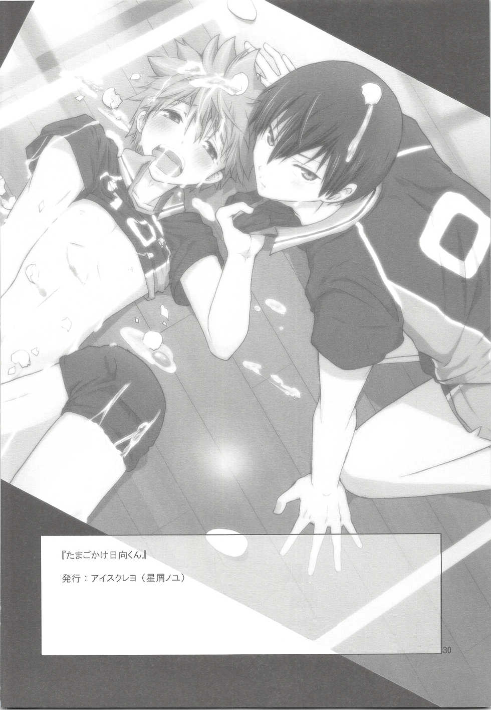 (SUPER23) [Aisukureyo (Hoshikuzu Noyu)] Tamahina Tamagokake Hinatakun (Haikyuu!!) - Page 29