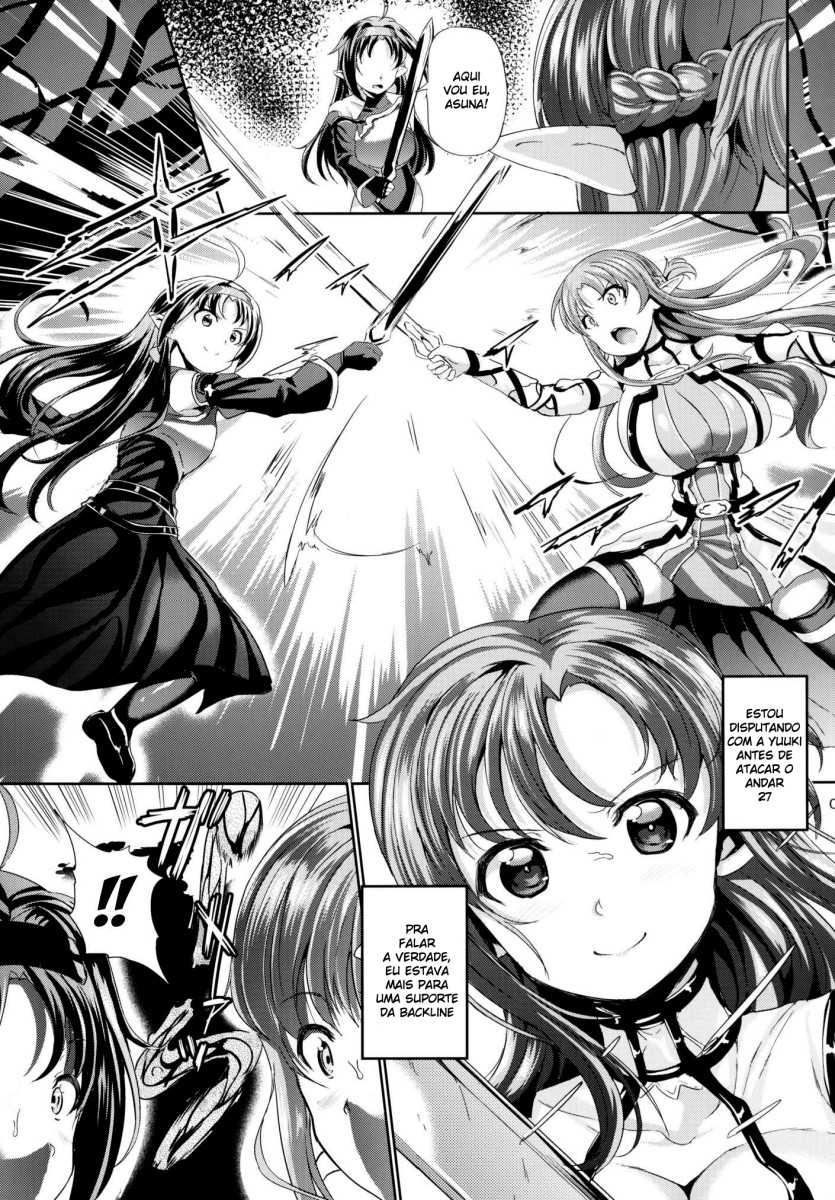 (C87) [Tanpopo Suisan (INAGO)] Monzetsu Kenshi Online (Sword Art Online) [Portuguese-BR] - Page 8