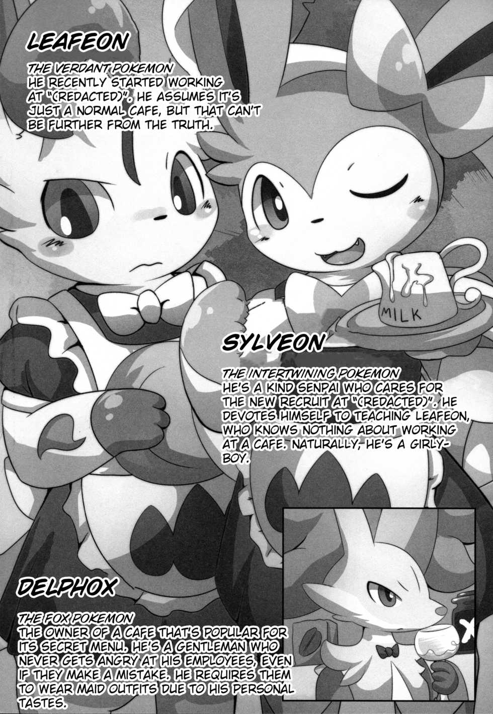 (Kansai! Kemoket 3) [TUMBLE WEED (Itameshi)] Le Secret Cafe (Pokémon) [English] [BSN] - Page 4