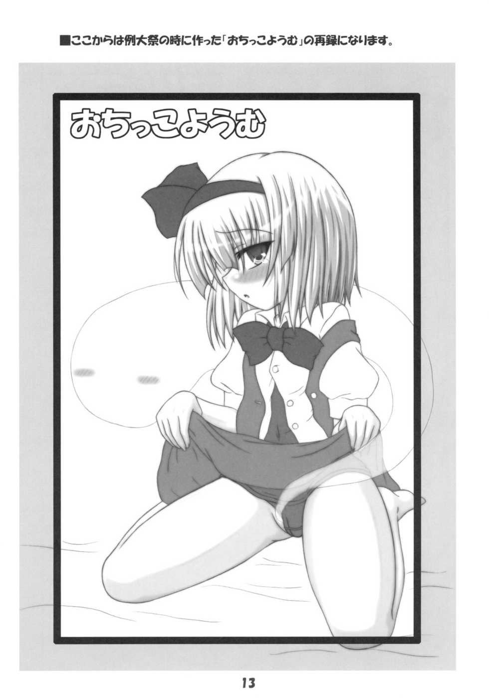 (C72) [Schwester (Inasaki Shirau)] Ochikko Youmu 2 (Touhou Project) - Page 13