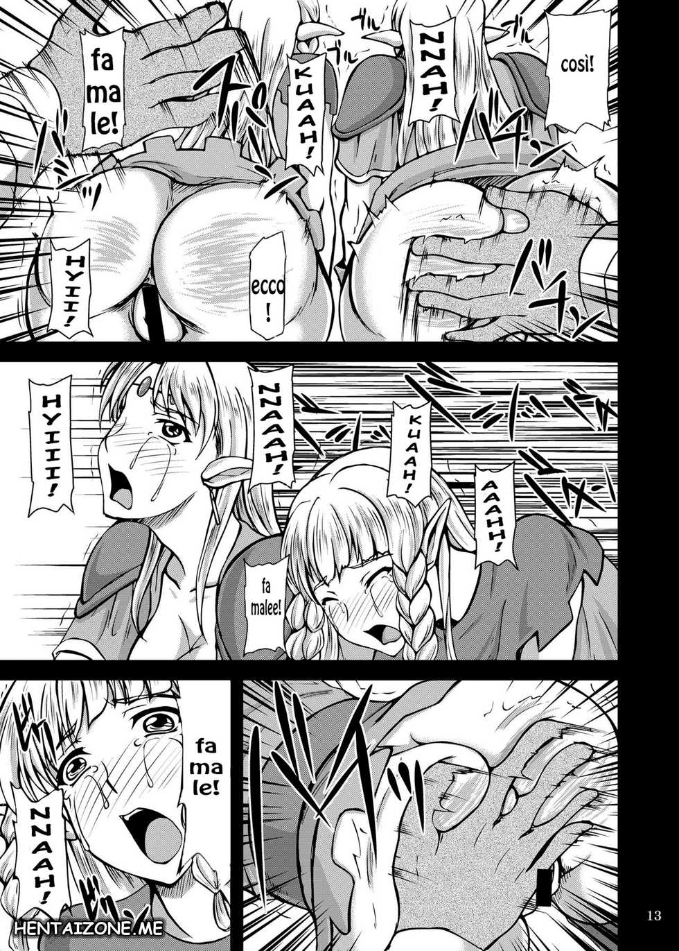 [Anglachel (Yamamura Natsuru)] Gyakushuu no Orc | Il contro attacco degli orchi (Dragon's Crown) [Italian] [Hentaizone.me] [Digital] - Page 12