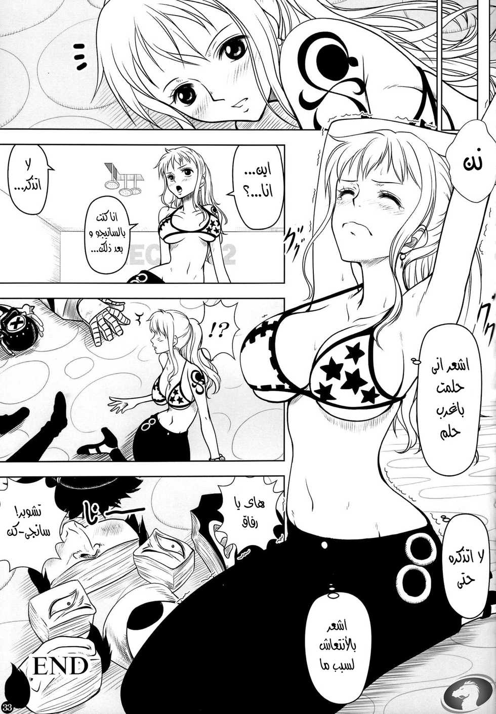 (C87) [Mikenekodou (Muten)] NAMIKAN (One Piece) [Arabic] [Nasty.Dragon] - Page 31