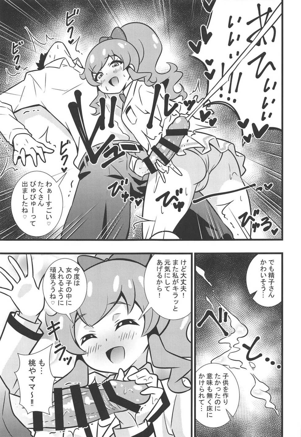 (Prism Jump 25) [Circle Tokomaya (Tokomaya Keita)] Momoyaman Ii Toshi shita Otona ga Chouzetsu Tech no Oshiego ni Nasusube mo Naku Shiboritorarete Haiboku Sunzen! (Kiratto Pri Chan) - Page 4