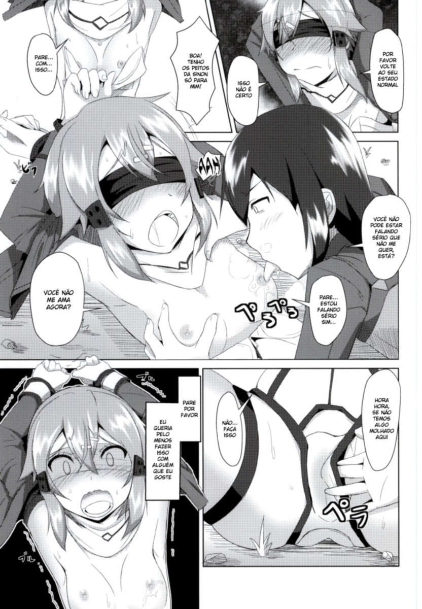 (C87) [Torinabe (Cla)] Shino x Shinon (Sword Art Online) [Portuguese-BR] - Page 4