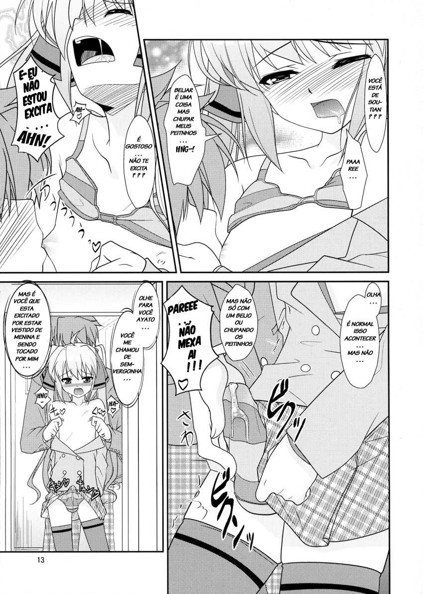 (Otokonoko Festival) [High-Spirit (Aogiri Penta)] Josou Musuko Vol. 05 (Josou Sanmyaku) [Portuguese-BR] [LIANEF] - Page 12