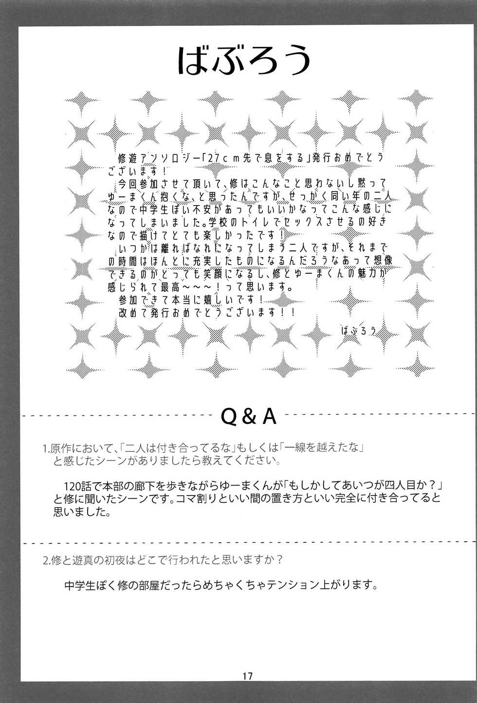 (Waga Te ni Hikigane o 17) [Seisyun to Strategy. (Sayaka)] 27cm Saki de Iki o Suru (World Trigger) - Page 16