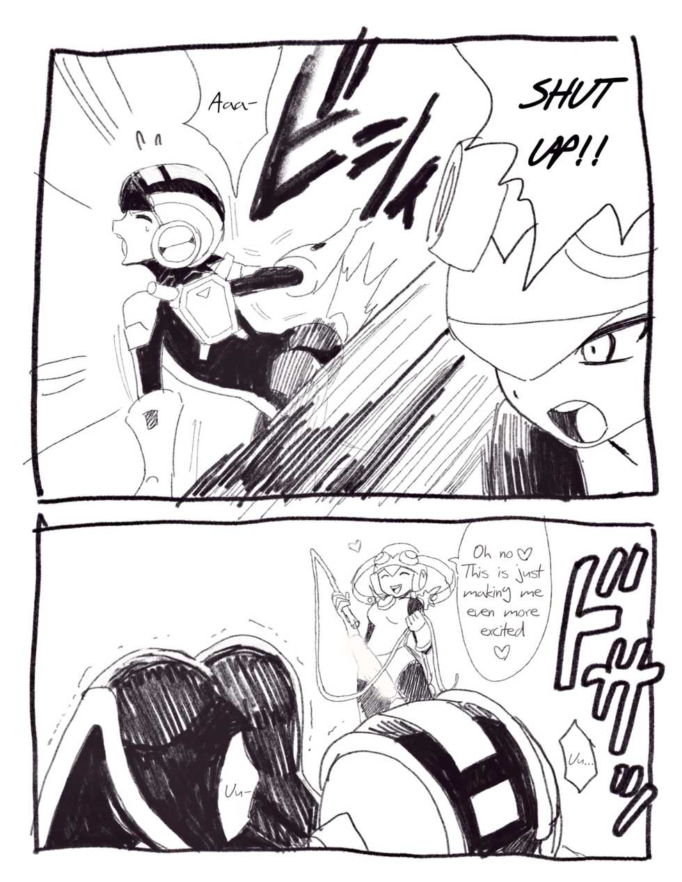 Exe Futanari Dark Roll chan x Rockman [English] - Page 2