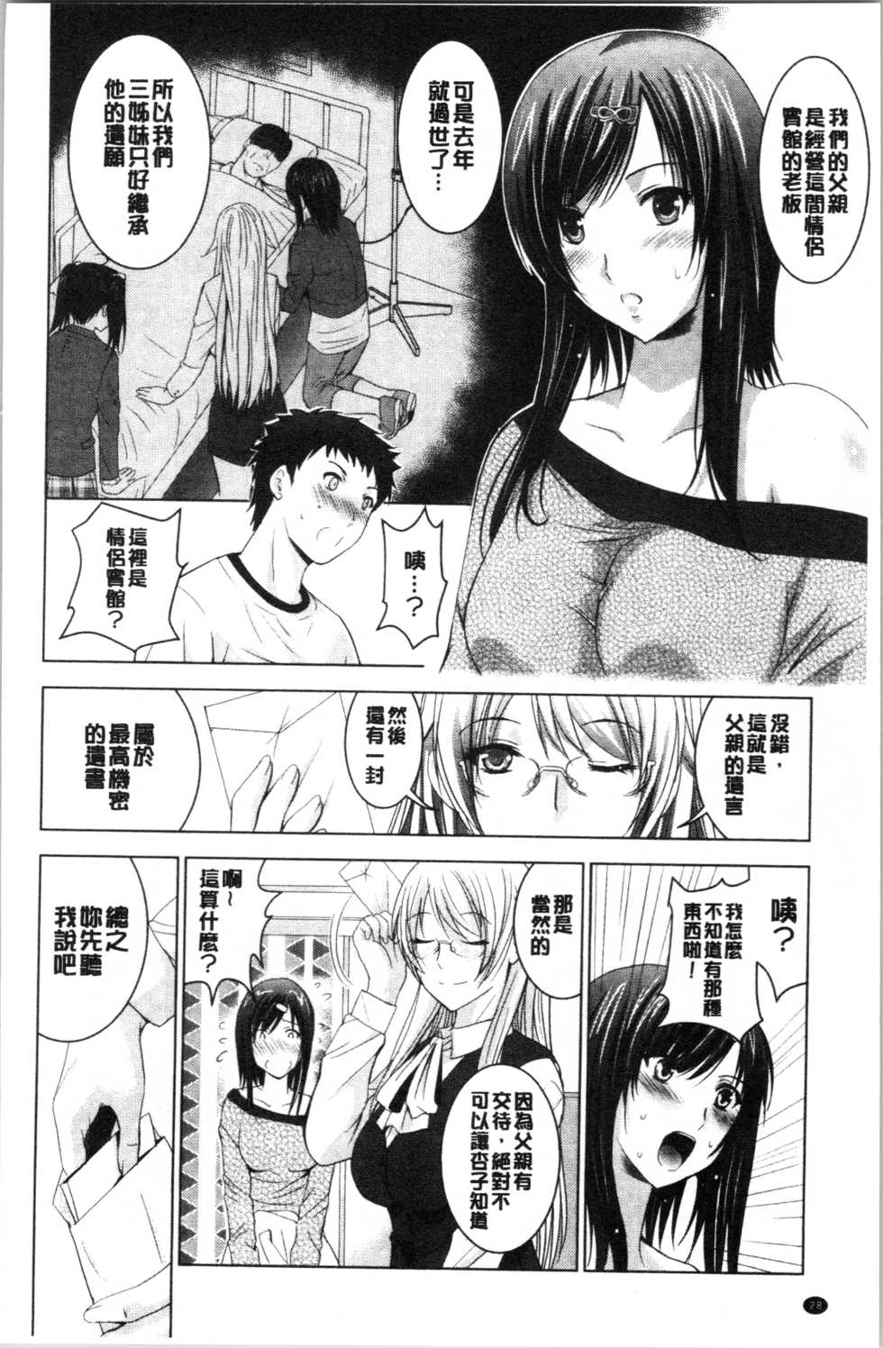 [Arino Hiroshi] Bijin Sanshimai to LoveHo Hajimemashita! Jou | 美人三姉妹們一起來開始經營賓館! 上 [Chinese] - Page 31