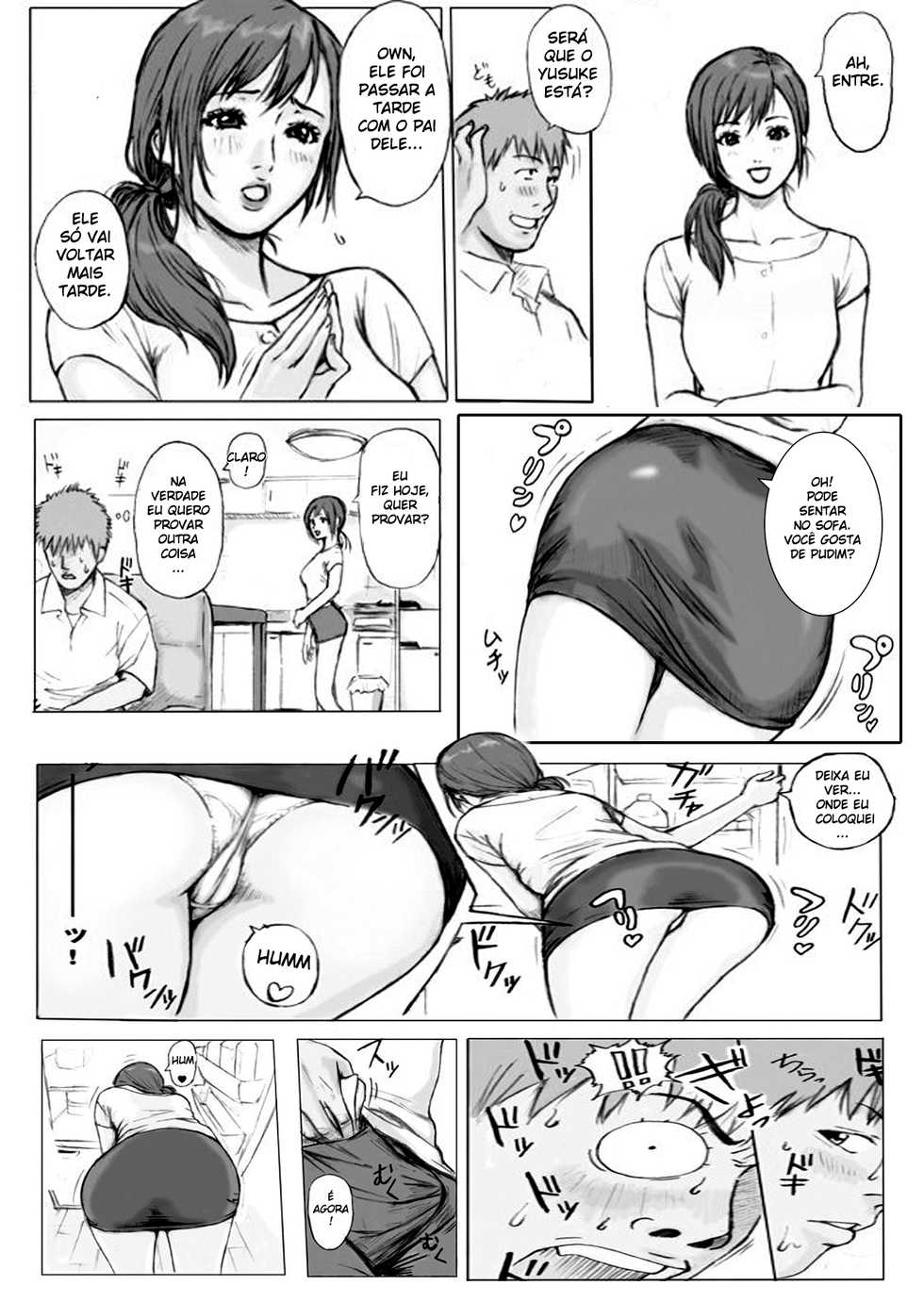 Tomodachi no Haha o Okasu! ~Mou Gaman Dekinai~ [Portuguese-BR] [Rewrite] [Tzinnxt] - Page 5