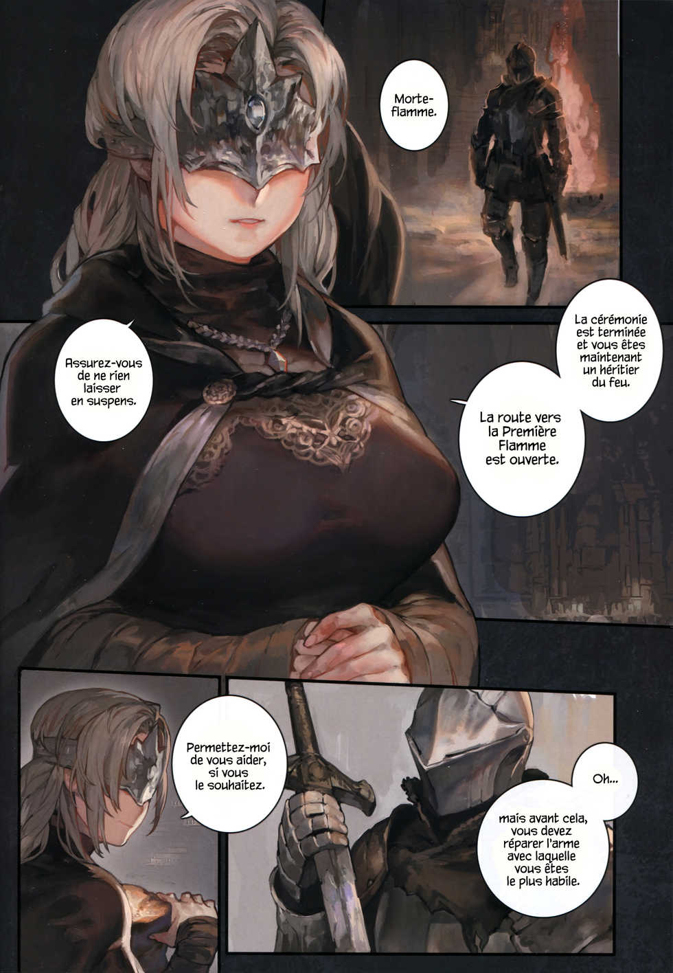 (C94) [Aoin no Junreibi (Aoin)] Kasuka na Nukumori - DARK DESIRE  (DARK SOULS III)  [French] [Leroux00] - Page 5