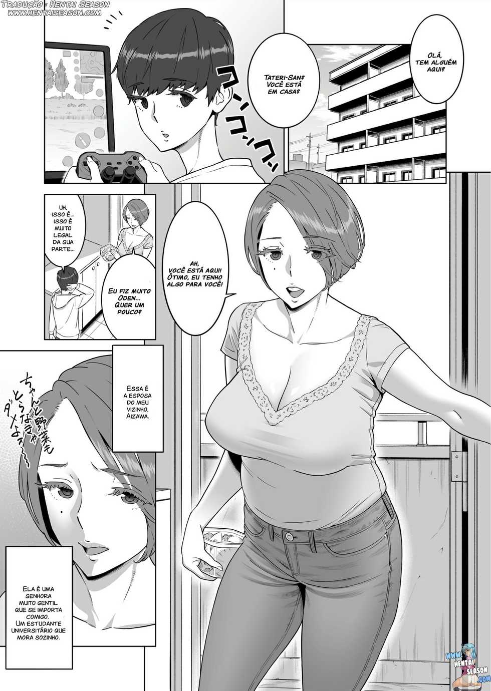 [RED Paprika (Aka P)] Hajimete no Hito wa Tonari no Hitozuma deshita | Minha Primeira Mulher [Portuguese-BR] [Hentai Season] - Page 2
