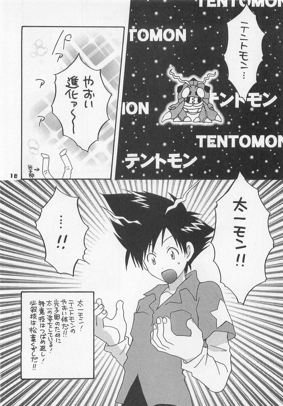 (HaruCC6) [Haniwa Mania, Kuruguru DNA (Pon Takahanada, Hoshiai Hilo)] Jogress Daihyakka (Digimon Adventure 02) - Page 17
