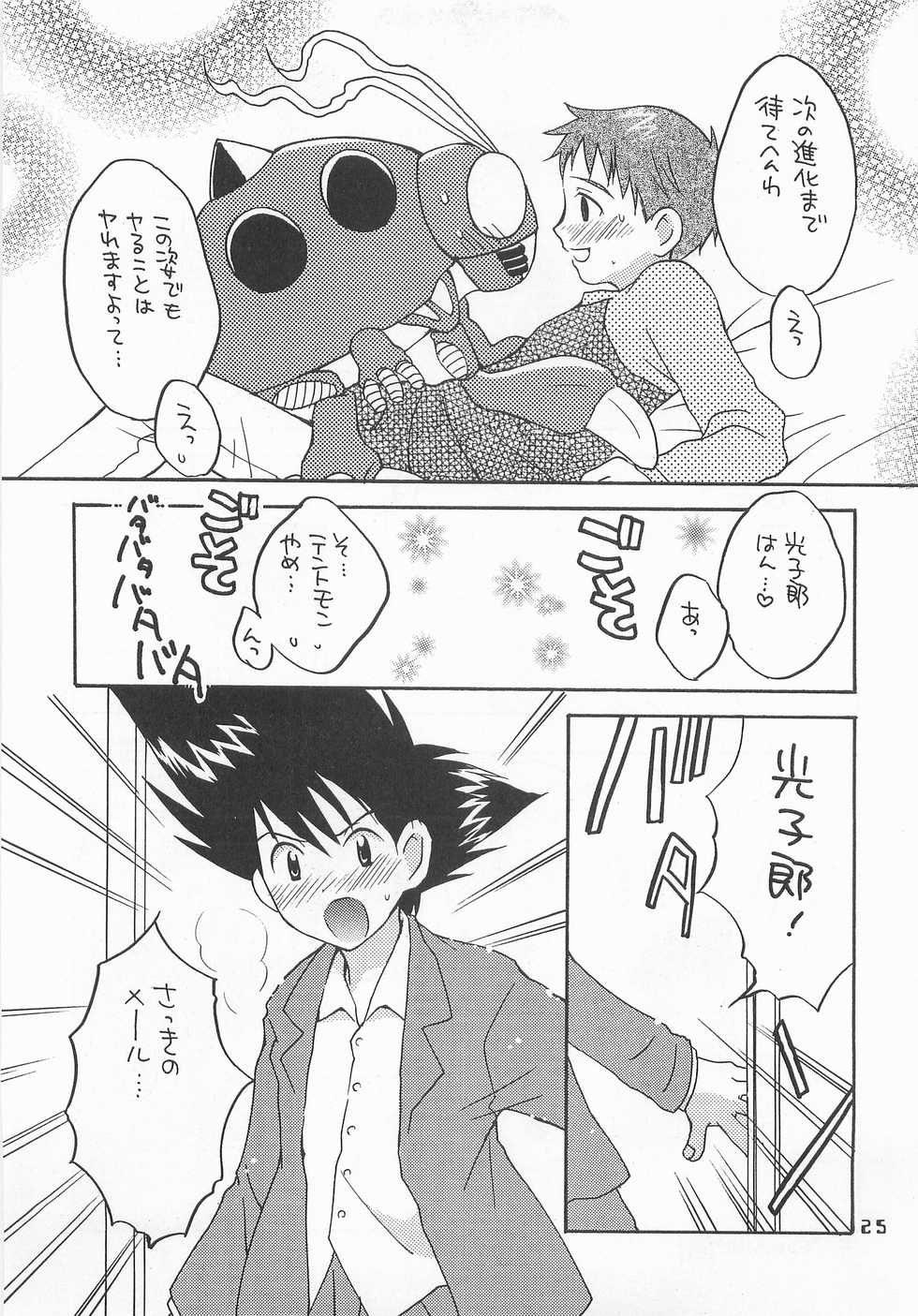 (HaruCC6) [Haniwa Mania, Kuruguru DNA (Pon Takahanada, Hoshiai Hilo)] Jogress Daihyakka (Digimon Adventure 02) - Page 24