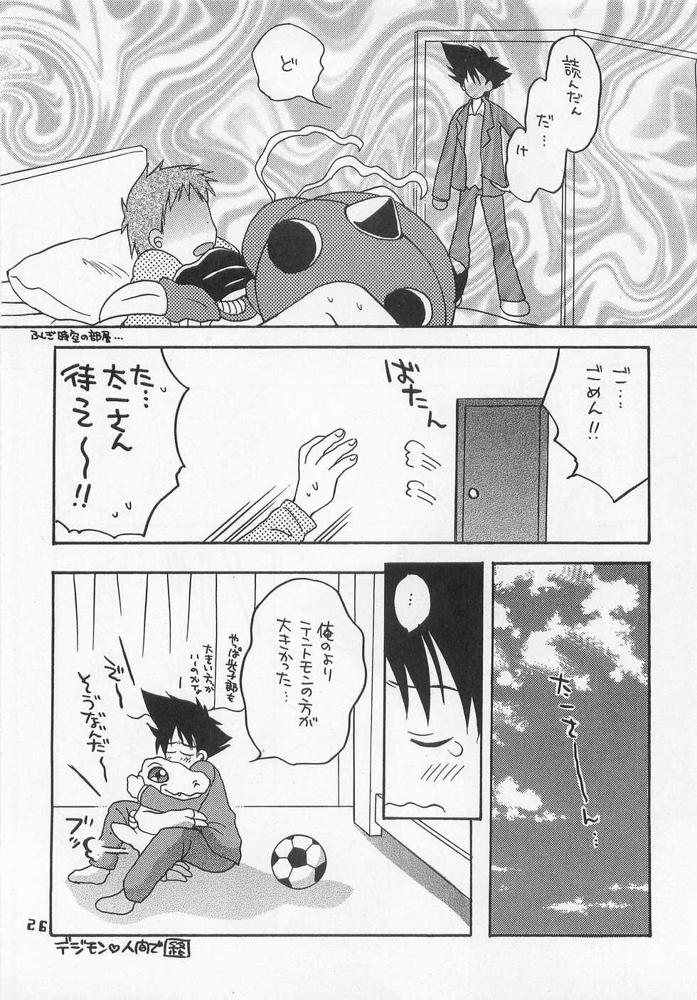 (HaruCC6) [Haniwa Mania, Kuruguru DNA (Pon Takahanada, Hoshiai Hilo)] Jogress Daihyakka (Digimon Adventure 02) - Page 25