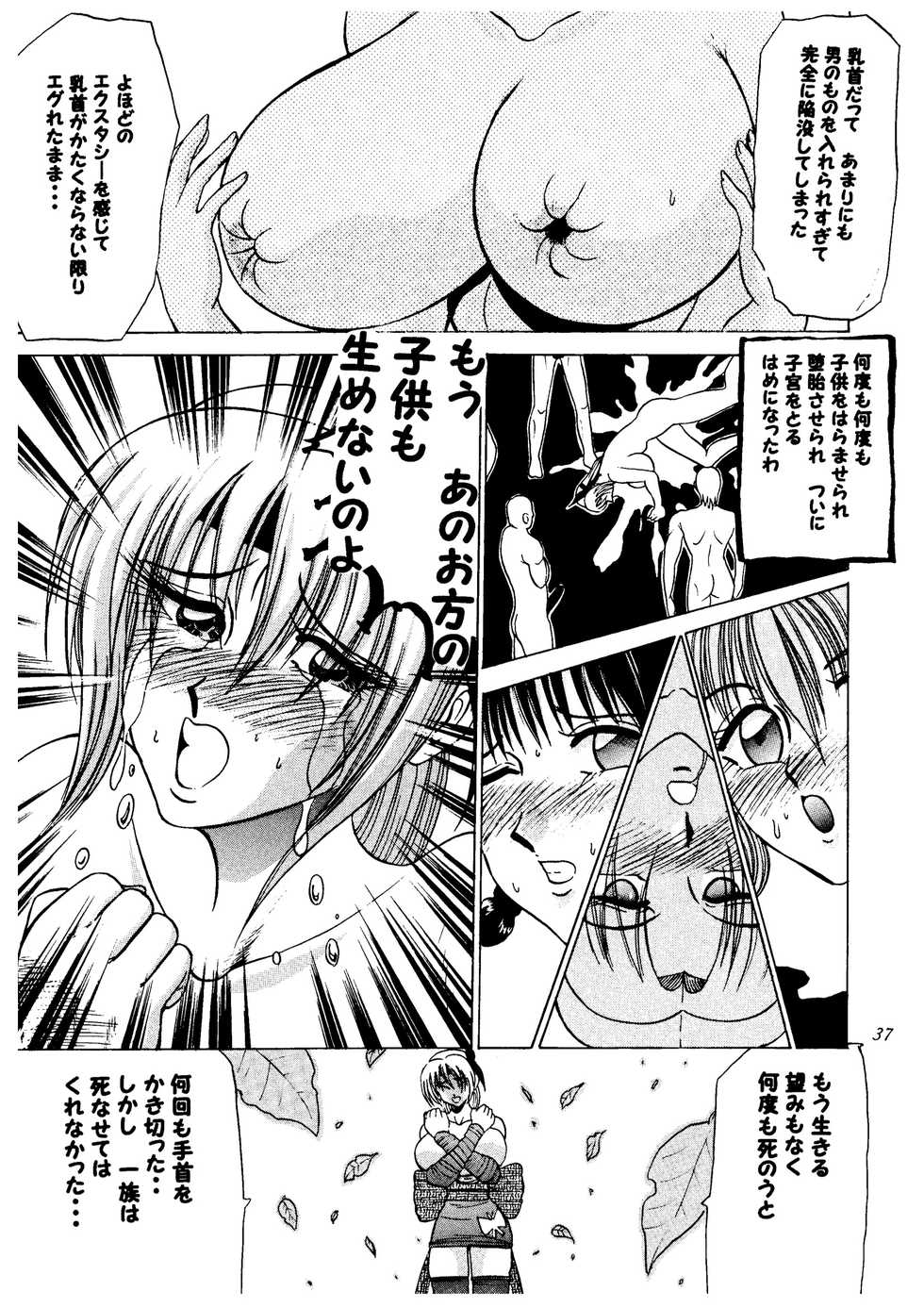 [Date wa Gorgeous ni (Ponzu)] Kasumi higyaku no oppai-hen 2 (Dead or Alive) - Page 37