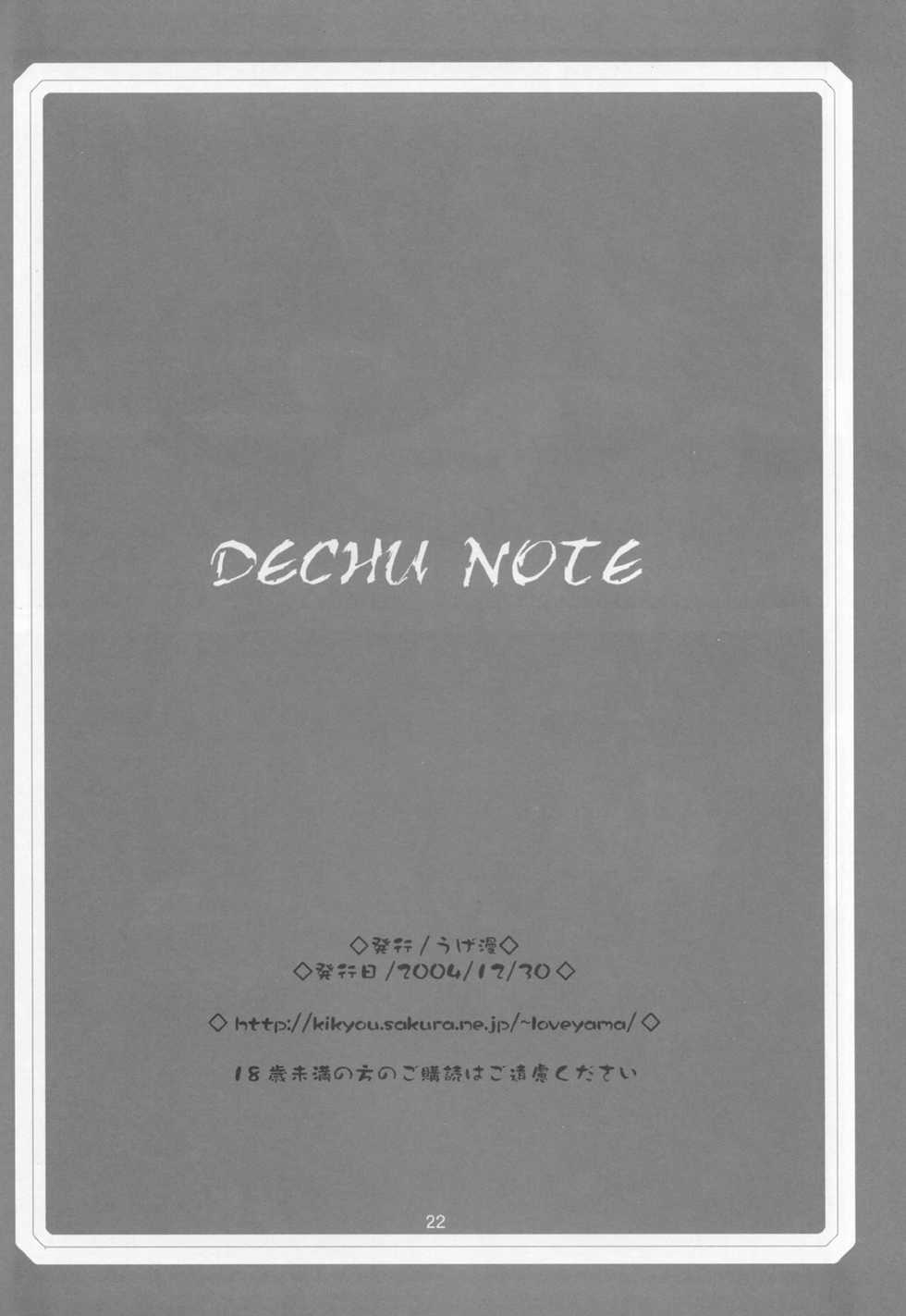 (C67) [UGEMAN (Ugeppa)] DECHU NOTE (Death Note) - Page 22